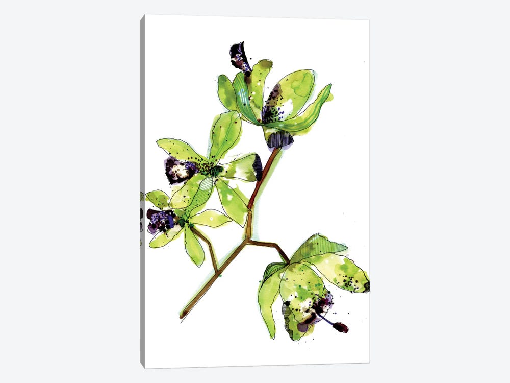 Neon Orchids 1-piece Canvas Print
