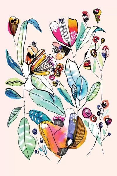 Wild Flowers II by Cayena Blanca canvas print