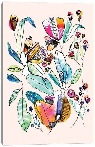Wild Flowers II Canvas Art Print - Cayena Blanca