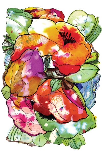 Organic Flowers by Cayena Blanca canvas print