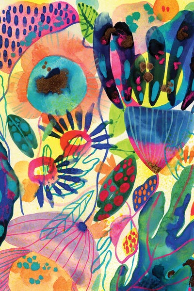 Polka Dot: Neon Garden by Cayena Blanca