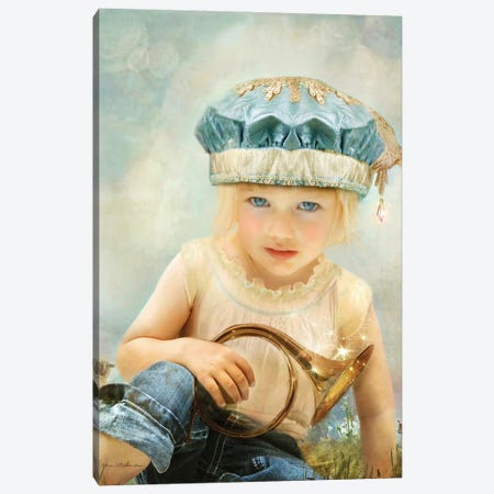 Little Boy Blue Canvas Print #CBD102} by Charlotte Bird Canvas Print