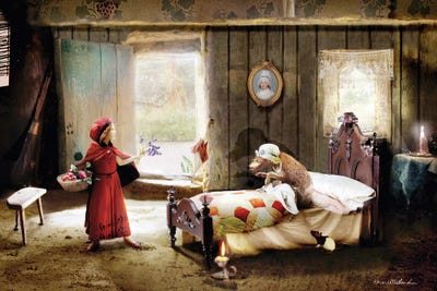 Little Red Riding Hood by Charlotte Bird canvas print