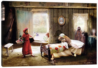 Little Red Riding Hood Canvas Art Print - Charlotte Bird