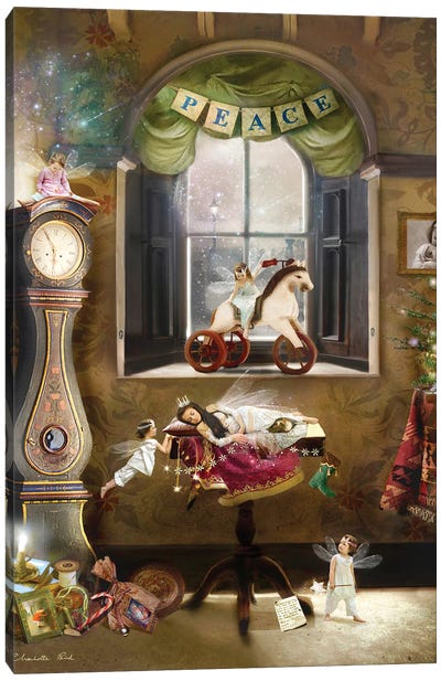 Christmas Morn Canvas Art Print - Fairy Art