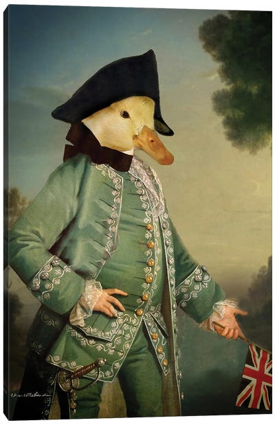 Ahoy There Canvas Art Print - Duck Art