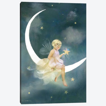 Fairy Of Dreams And Wishes Canvas Print #CBD33} by Charlotte Bird Art Print