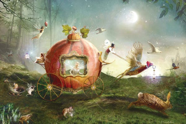 Fairytale Scenes: Moonlit Procession by Charlotte Bird