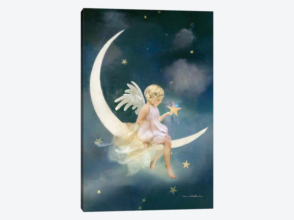 Angel Of Dreams And Wishes by Charlotte Bird 1-piece Canvas Art Print