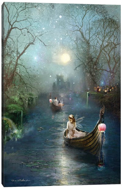 On Winter Lake Canvas Art Print - The Secret Lives of Fairies
