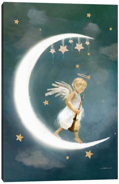 Angel Of Friendship Canvas Art Print - Charlotte Bird