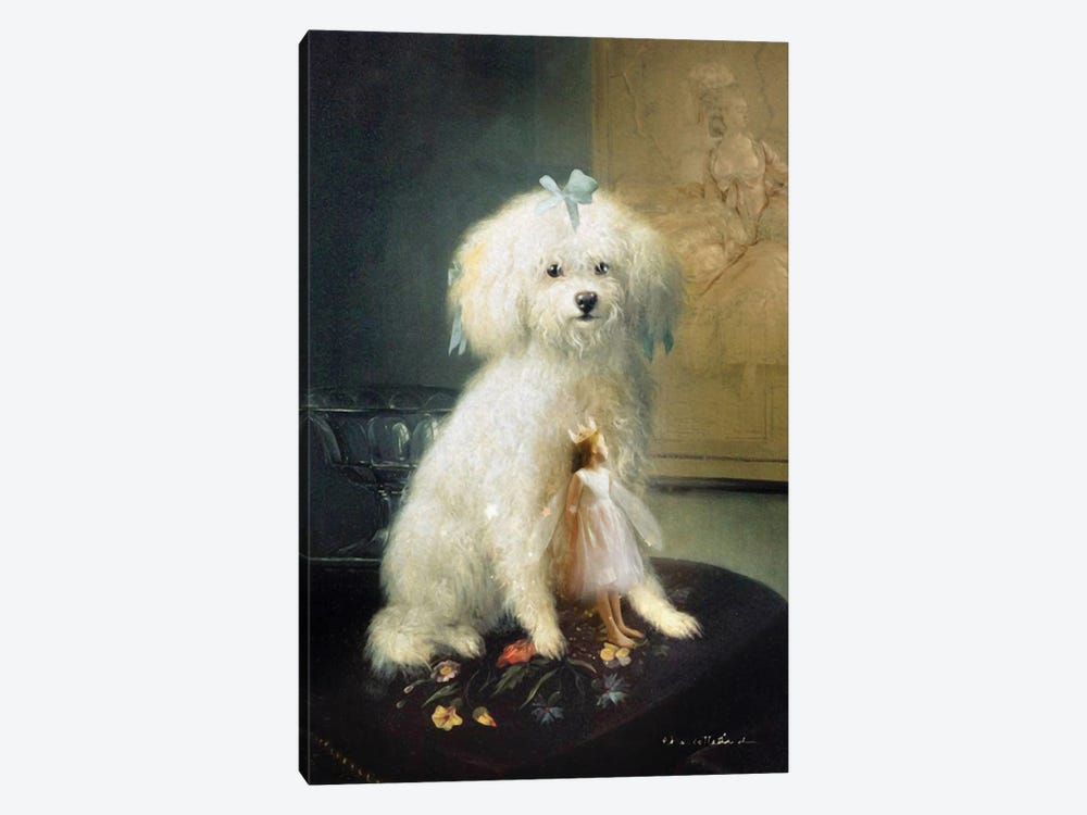 Puppy Love by Charlotte Bird 1-piece Canvas Art Print