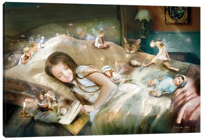 The Land Of Nod Canvas Art Print - Sleeping & Napping Art