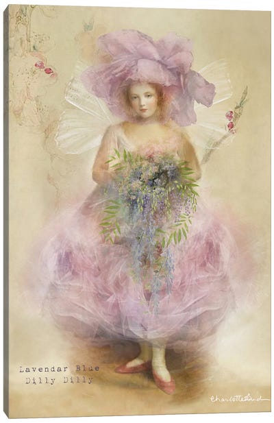 Lavender Rose Canvas Art Print - Charlotte Bird