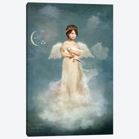Angel Of True Love Canvas Print #CBD7} by Charlotte Bird Canvas Artwork