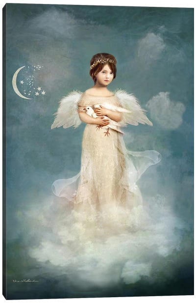Angel Of True Love Canvas Art Print - Charlotte Bird