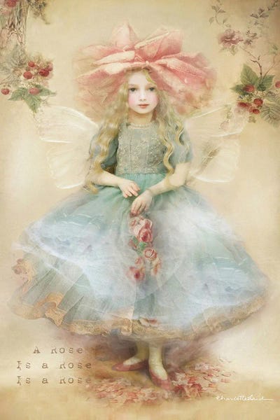 Fairies: Rose Petal Fairy by Charlotte Bird