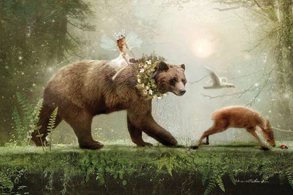 Fairytale Scenes: The Way Through The Woods Detail by Charlotte Bird