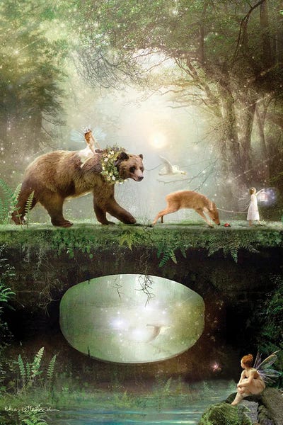 Kids Fantasy Art: The Way Through The Woods by Charlotte Bird