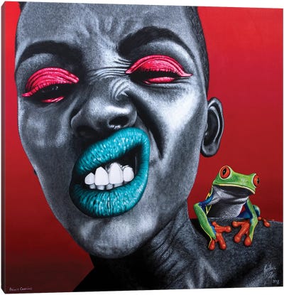 Prince Charming Canvas Art Print - Frog Art