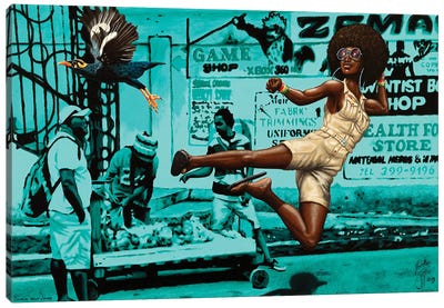 Black Belt Jones Canvas Art Print - Black Lives Matter Art