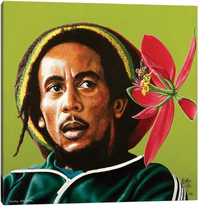 Natural Born Lover Canvas Art Print - Bob Marley