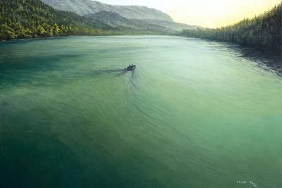 Quiet Lake by ColorByFeliks framed wall art