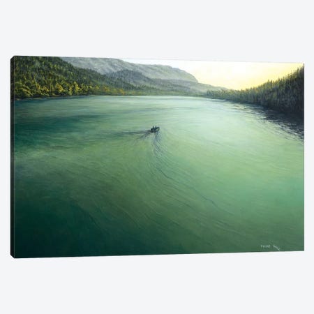 Quiet Lake Canvas Print #CBF11} by ColorByFeliks Canvas Art Print