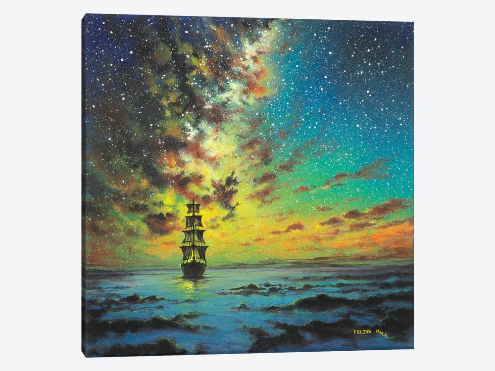 Smooth Sailing by ColorByFeliks 1-piece Canvas Art Print