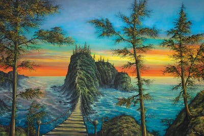 The Mysterious Island by ColorByFeliks framed wall art