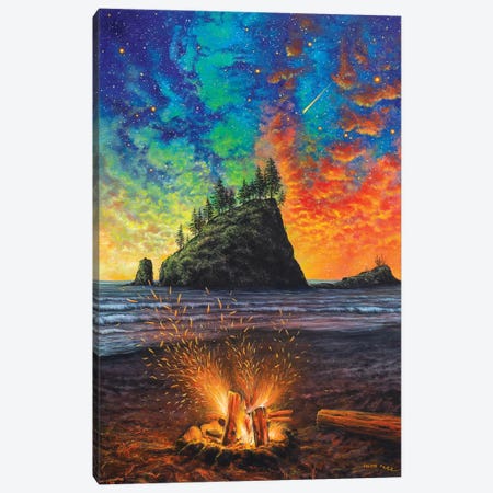 Throw The Log in Canvas Print #CBF17} by ColorByFeliks Canvas Art