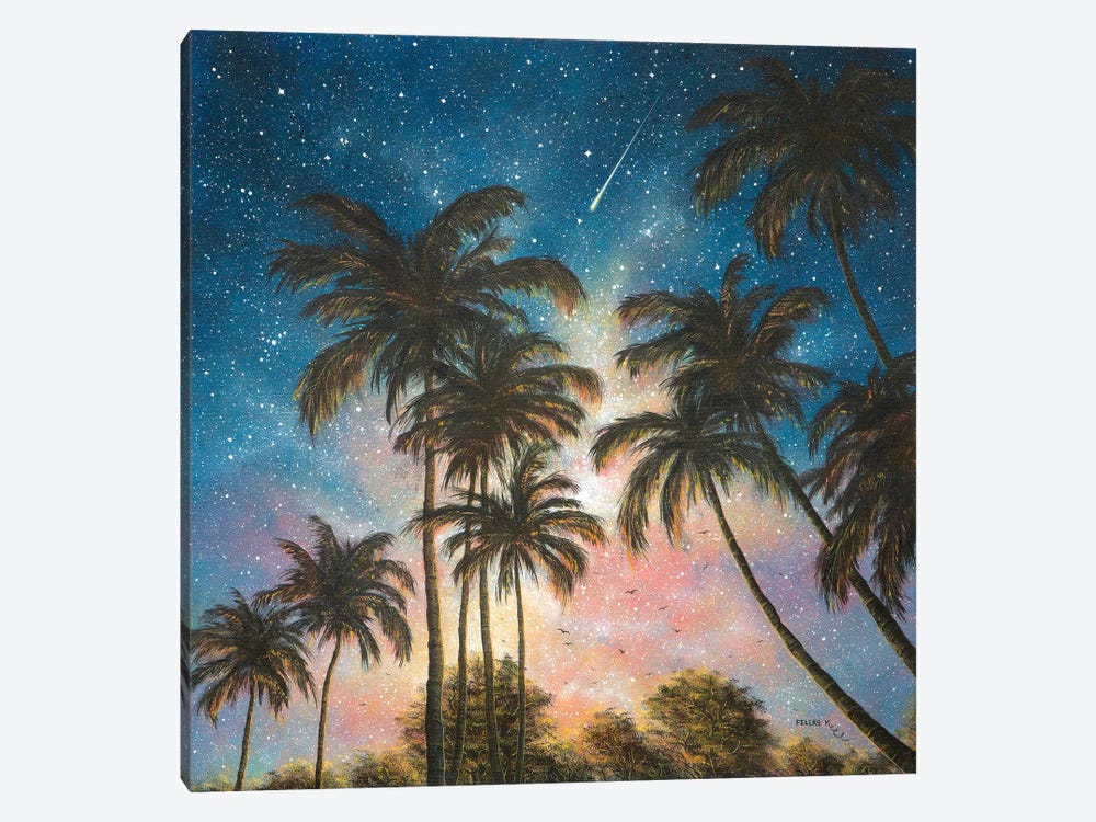 Tropical Night by ColorByFeliks 1-piece Canvas Art
