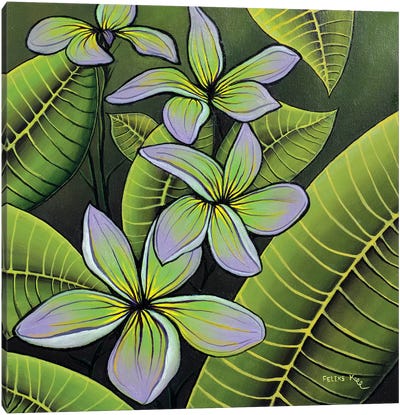 Troplical Flora Canvas Art Print - ColorbyFeliks