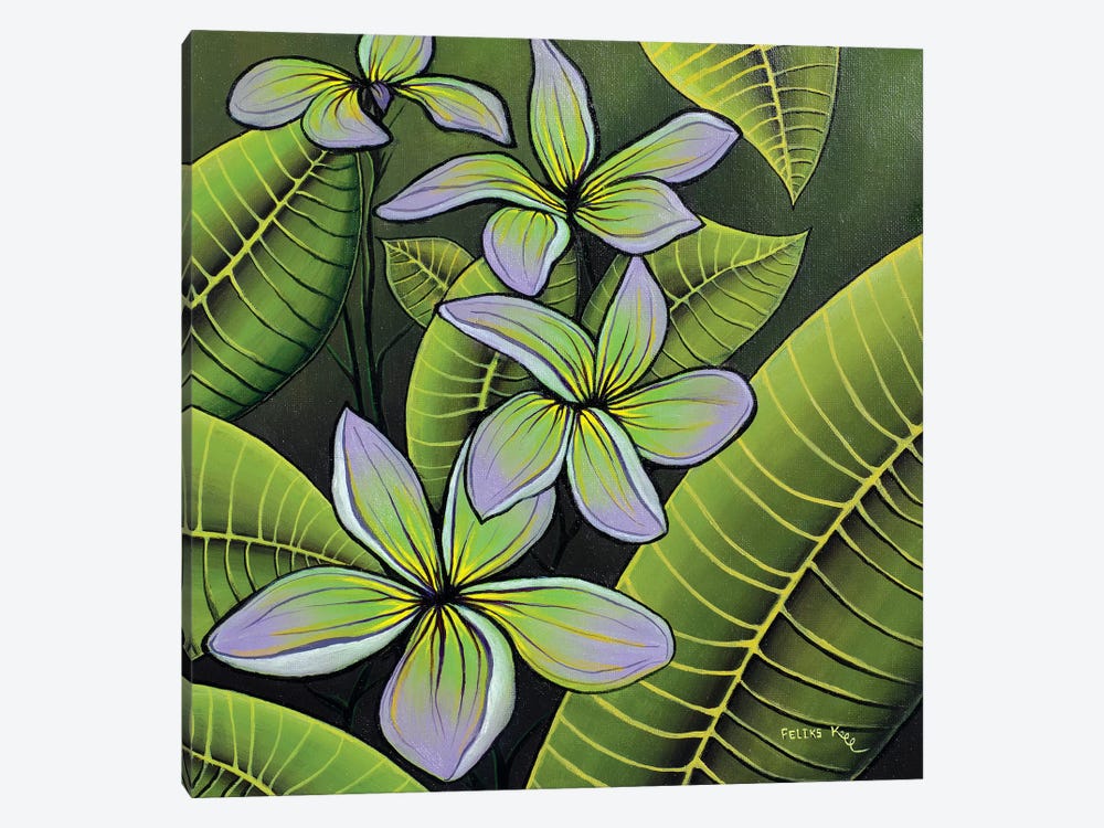 Troplical Flora by ColorByFeliks 1-piece Canvas Print