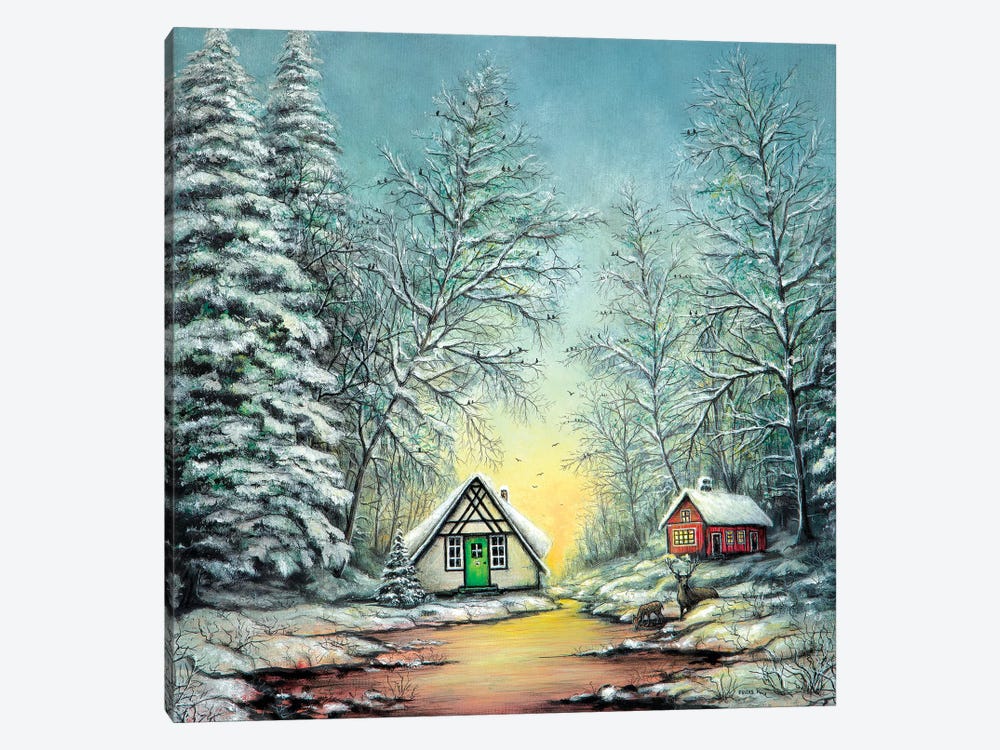 White Christmas by ColorByFeliks 1-piece Canvas Art Print