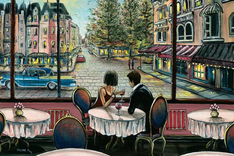 European Café by ColorByFeliks wall art