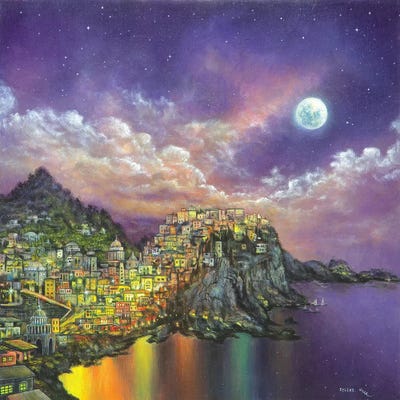 City On A Hill by ColorByFeliks framed wall art