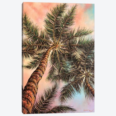 Keep Palm Canvas Print #CBF33} by ColorByFeliks Art Print