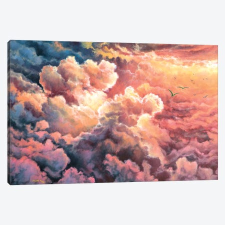 Warm  Clouds Canvas Print #CBF35} by ColorByFeliks Canvas Art