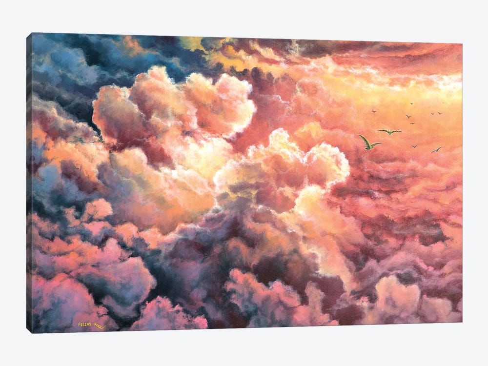 Warm  Clouds by ColorByFeliks 1-piece Art Print