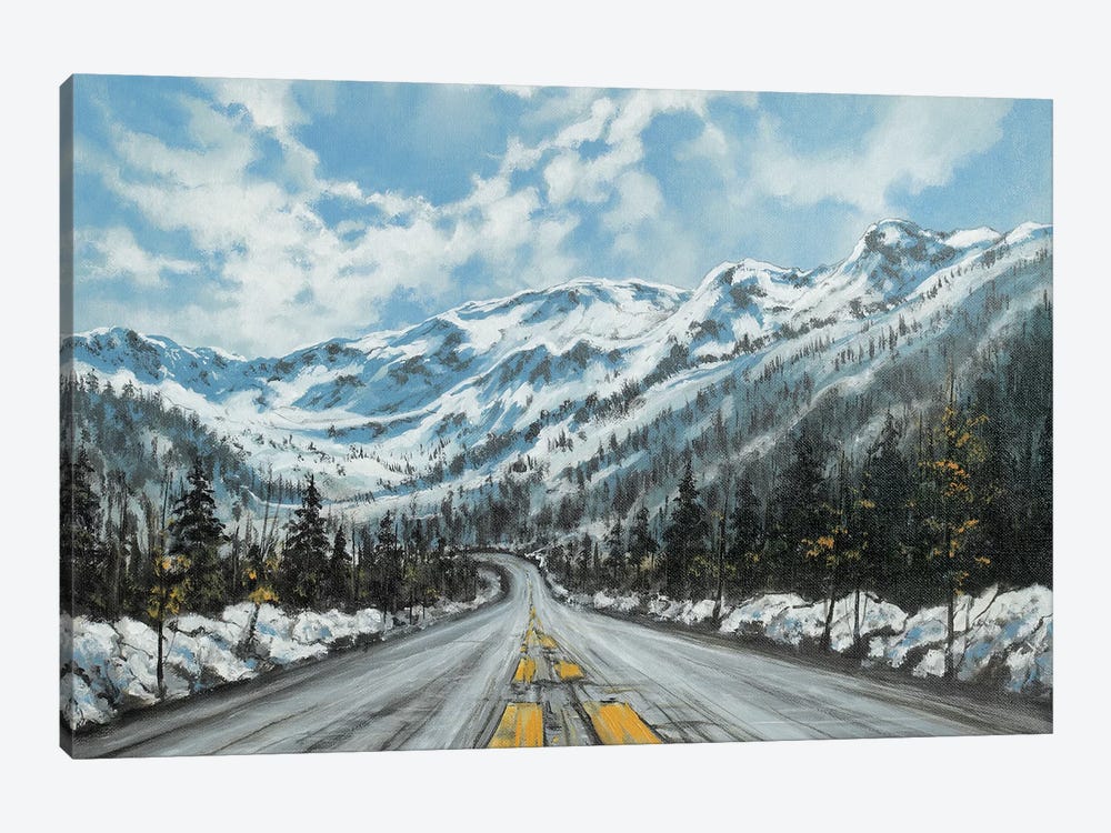 Mountain Drive by ColorByFeliks 1-piece Canvas Wall Art