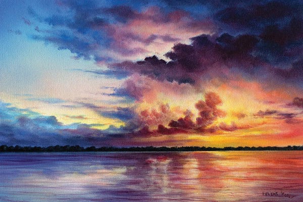 Ocean Sunrises & Sunsets: Waiting For It by ColorByFeliks