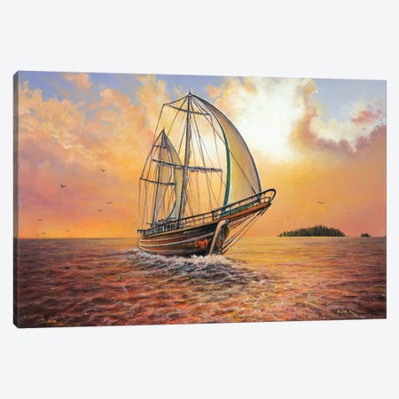 Just Passing By Canvas Print #CBF7} by ColorByFeliks Canvas Artwork
