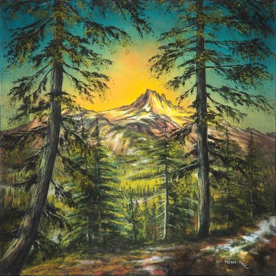 Mountain Glow by ColorByFeliks framed wall art