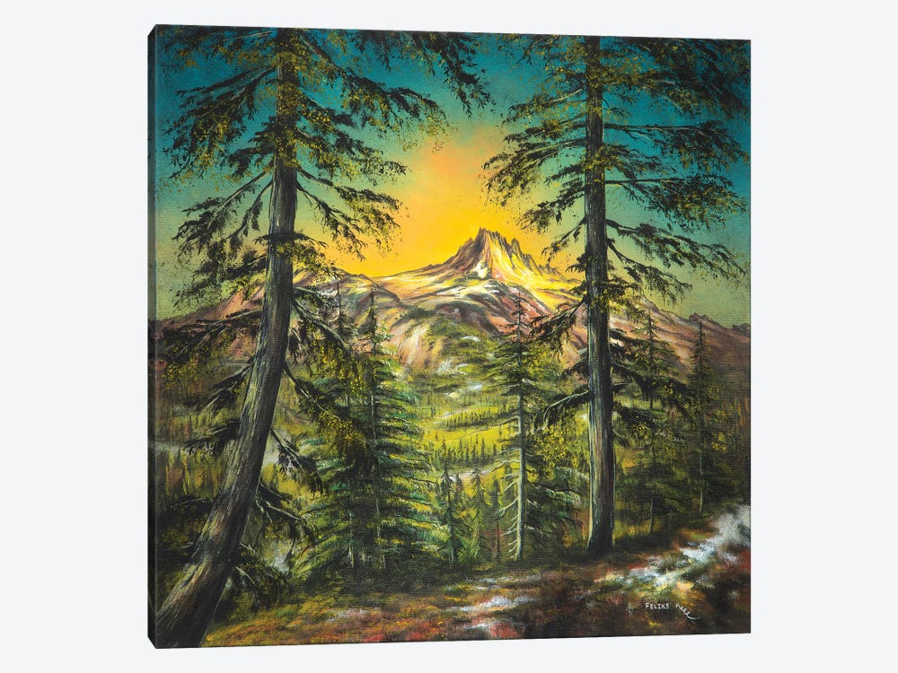 Mountain Glow by ColorByFeliks 1-piece Canvas Print
