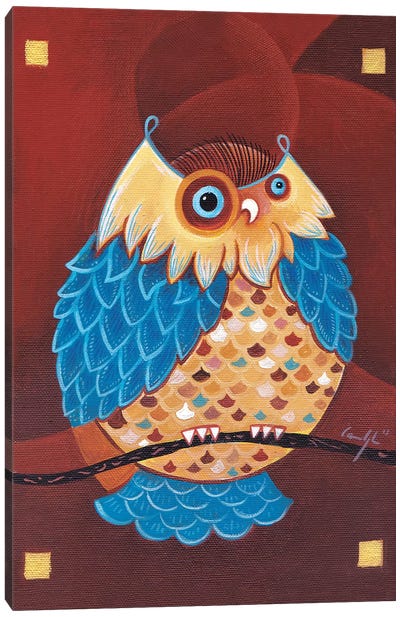 Lake Ladoga Owl I Canvas Art Print - Martin Cambriglia