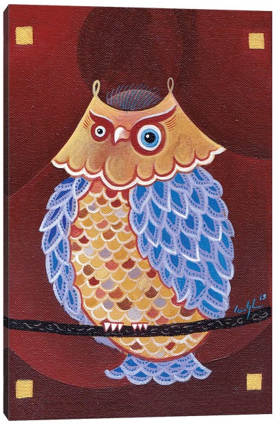 Lake Ladoga Owl II Canvas Art Print - Classic Fine Art