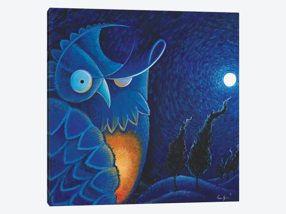 Owl Vincent by Martin Cambriglia 1-piece Canvas Print