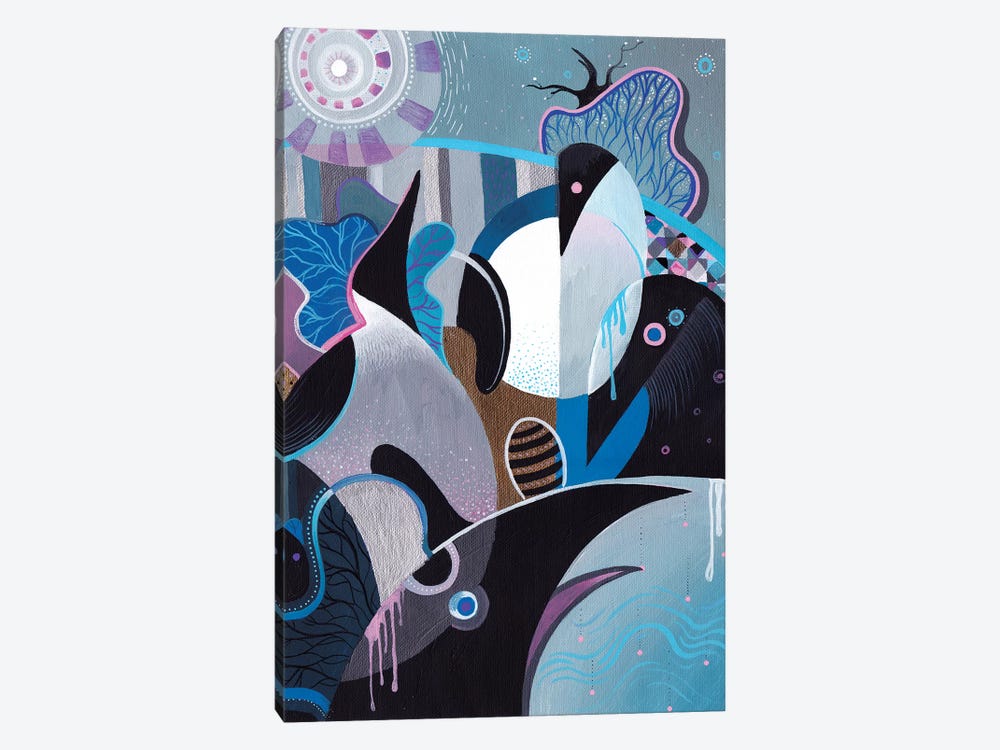 Penguin Flowering by Martin Cambriglia 1-piece Canvas Wall Art