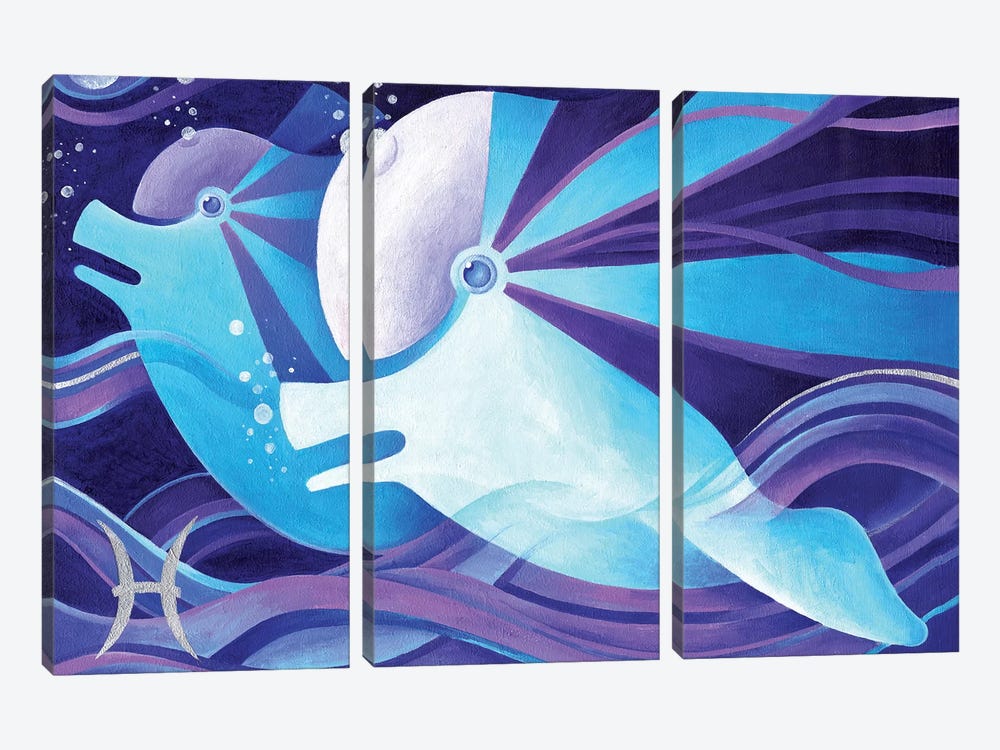 Pisces by Martin Cambriglia 3-piece Canvas Artwork